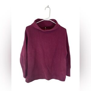 Free People Ottoman Slouchy Tunic Purple Relaxed Fit
